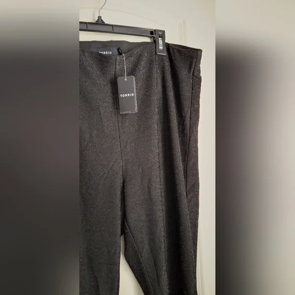 Pull-On Flare Stretch Lurex High-Rise Pant sz 2X 18/20 luxury elegant formal Str - Picture 7 of 10